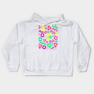 90's Funky Pattern Kids Hoodie